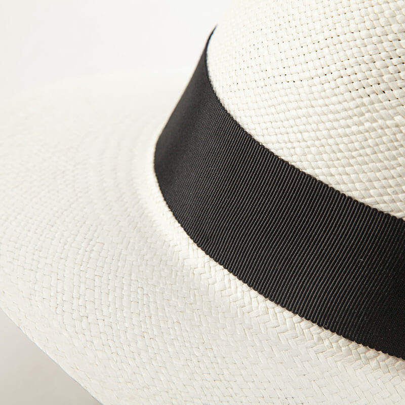 Womens Summer Panama Staw Hat Retro Embroidered Sun Hat Travel Caps White Womens Summer Panama Staw Hat Retro Embroidered Sun Hat Travel Caps White