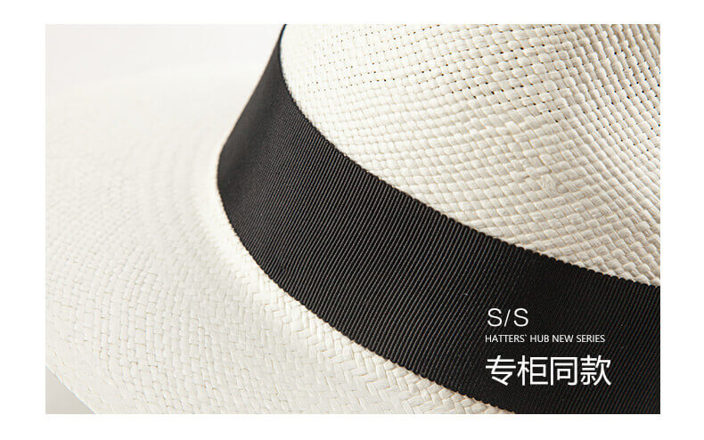 Womens Summer Panama Staw Hat Retro Embroidered Sun Hat Travel Caps White Womens Summer Panama Staw Hat Retro Embroidered Sun Hat Travel Caps White