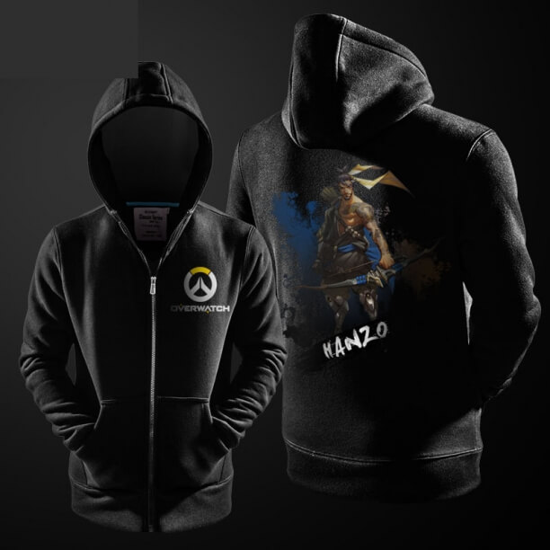 लो स्याही प्रिंट हूडि घड़ी हीरो जिपर हूड Sweatshirt