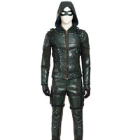 Green Arrow 5 Cosplay Costume Oliver Queen Cloth
