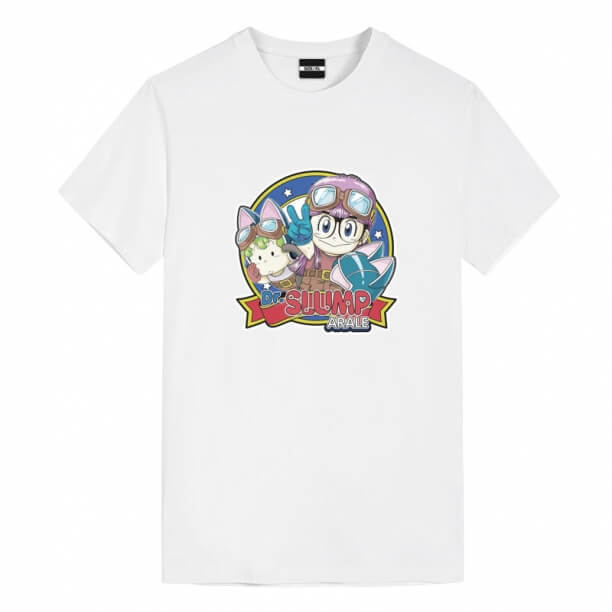 Kvalitní černé tričko Dr. Slump Anime T Shirt