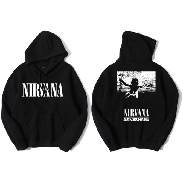 <p>Rock N Roll Nirvana Hoodie Hanorac personalizat</p>
