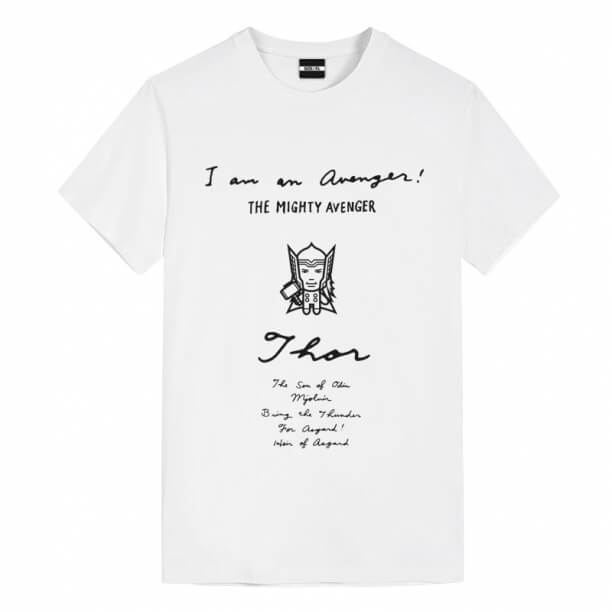 Kézirat Design póló Thor Marvel férfi ruházat
