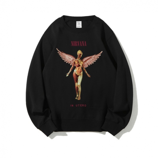 <p>Hoodie Musik Nirvana Toppar i bomull</p>
