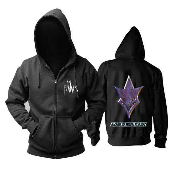 O melhor no Hoodie das rochas do metal da suecia das camisolas das chamas