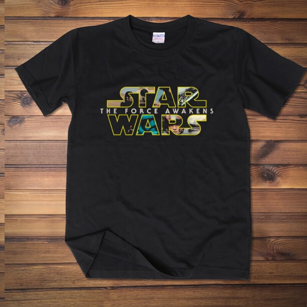 Najlepšie tričko Star Wars Logo Tričko Ženy Muži Red Wine Tee