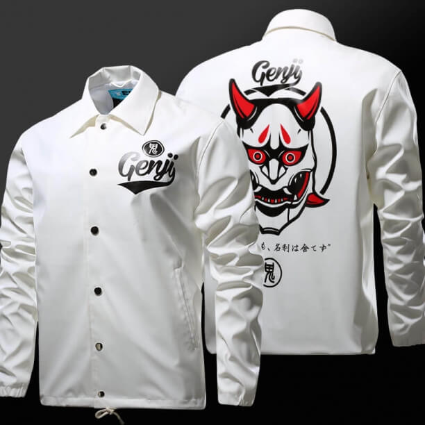 Blizzard Overwatch Oni Genji Mask Jacket OW Hero Cosplay Odzież