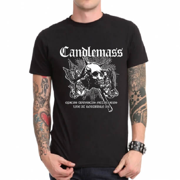 Koszulka Candlemass Czarna Heavy Metal Tee