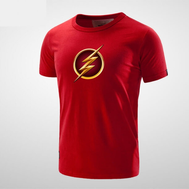 Cool Black Flash T Shirt Uomo