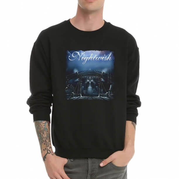 Cool Black Nightwish Band Pullover Hoodie