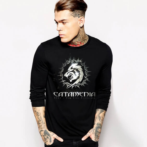 차가운 Catamenia 긴 소매 Tshirt 금속 