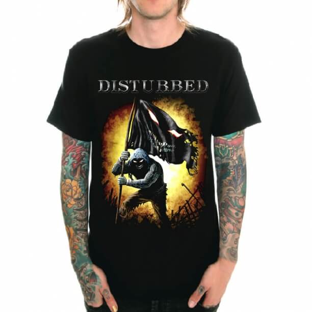 Kühles gestörtes Band-Felsen-T-Shirt