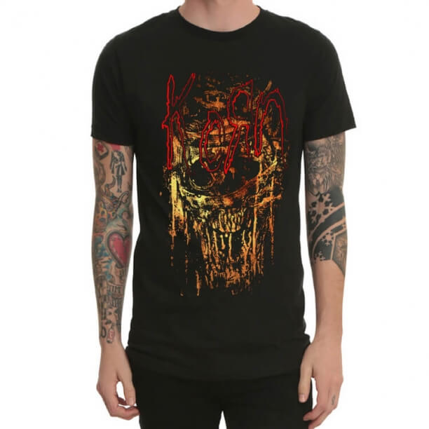 เสื้อยืดวงดนตรีร็อค Cool Korn สีดำ