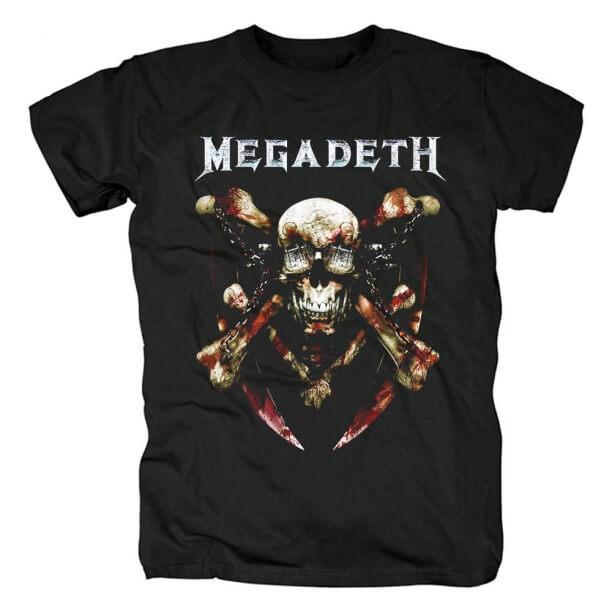 Крутые футболки Megadeth Футболка с металлической полосой Us