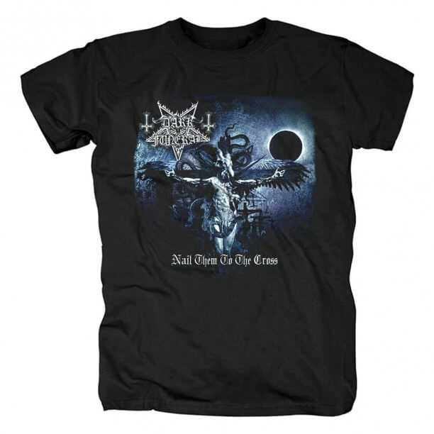 Coole Schweden Dark Funeral Nail sie zum Kreuz T-Shirt Black Metal Shirts