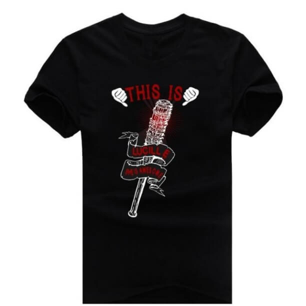 Cool Walking Dead Černá bavlněná trička