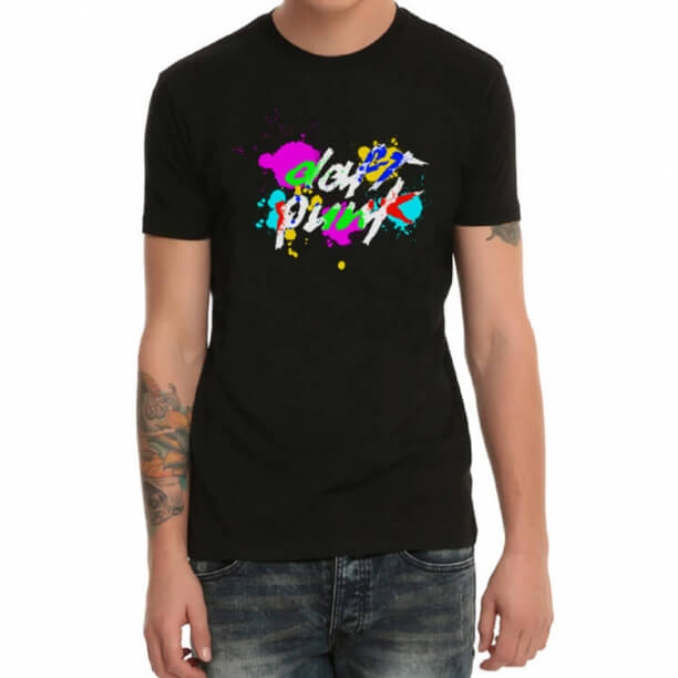 T-shirt eletrônico da cópia da rocha de Daft