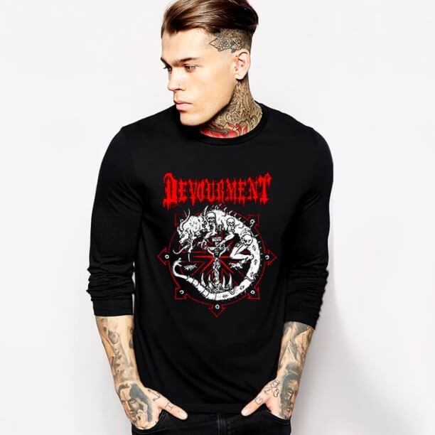 เสื้อยืดลายหนุม้งแขนยาวสำหรับบุรุษ