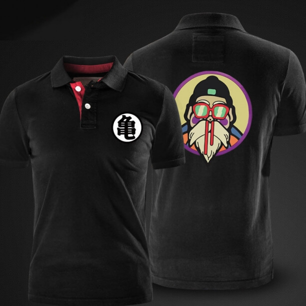 Dragon Ball Mistr Roshi Polo Shirt Černá Pánská Polo