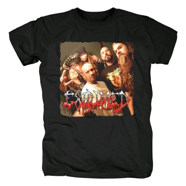 Camiseta exhumada de la banda de metal de las camisetas