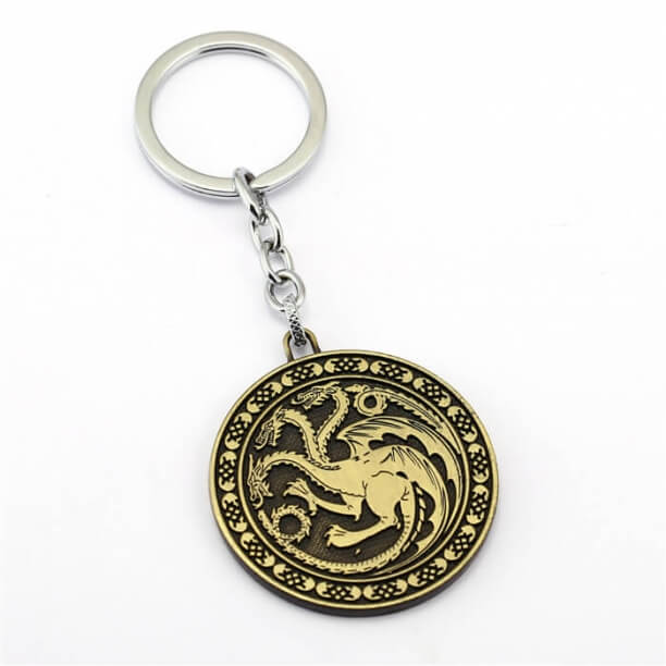 Game of Thrones House Targaryen Key Chain