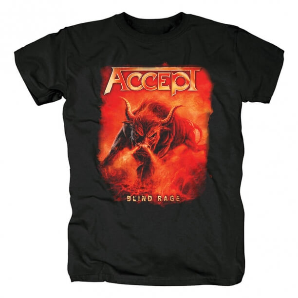 Alemanha Aceitar Banda T-Shirt Metal Rock Camisas