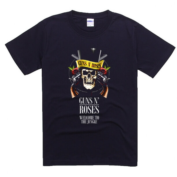 Vapen och rosor Skull utslagsplats Svarta män Tshirt
