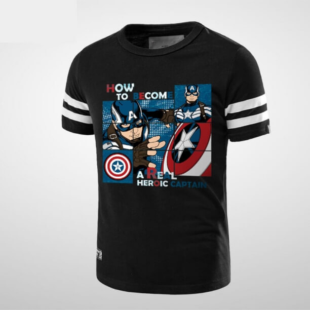Cara Menjadi Seorang Captain America T Shirt Real Heroic