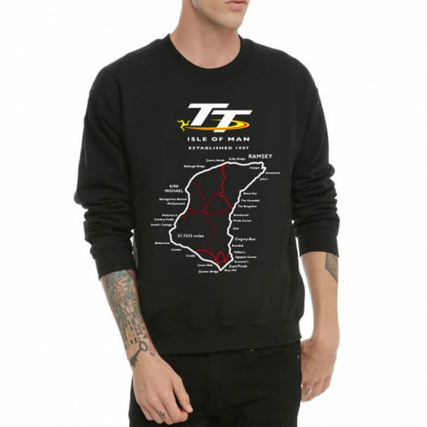 Isle of Man TT logo Camisola de gola para homem