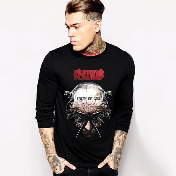 Kreator T-Shirt Rockmusik Team Langarmshirt