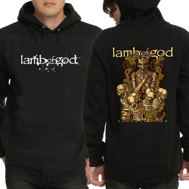 Isten báránya Metal Band Sweatshrit férfiaknak
