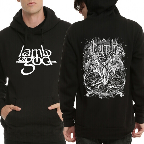 ลูกแกะของพระเจ้า Rock Band Pullover Hoodie