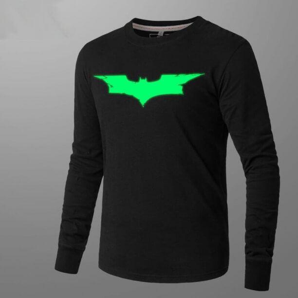 Lysende Batman Langærmet T-Shirt til mænd
