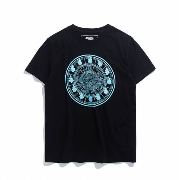 Leuchtendes Heiliges Seiya Feuer-Uhr-T-Shirt
