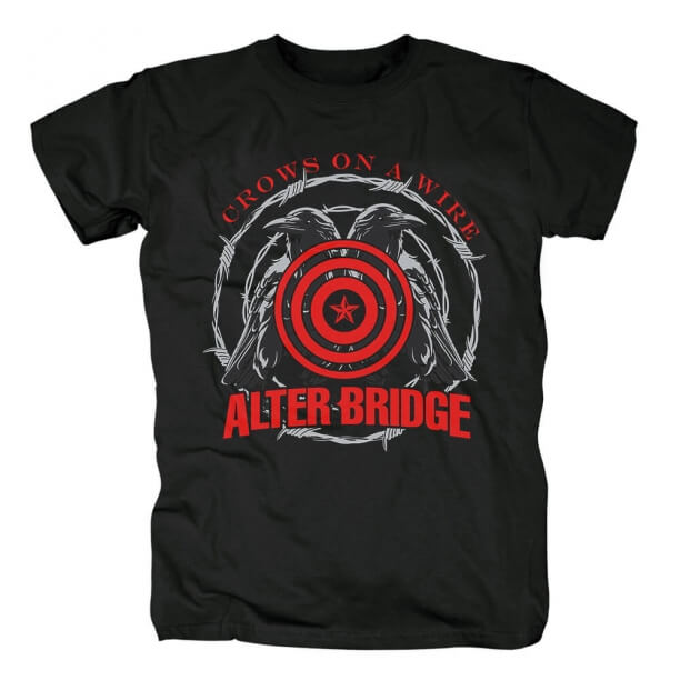 Metal Rock Tees Alter Bridge Crows On Awire Camiseta