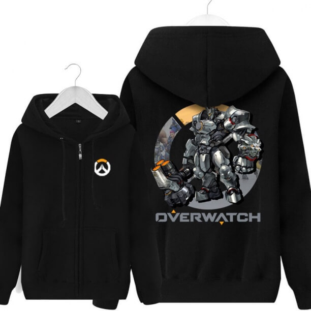 Overwatch Рейнхардт з капюшоном толстовки чоловіки чорний балахон