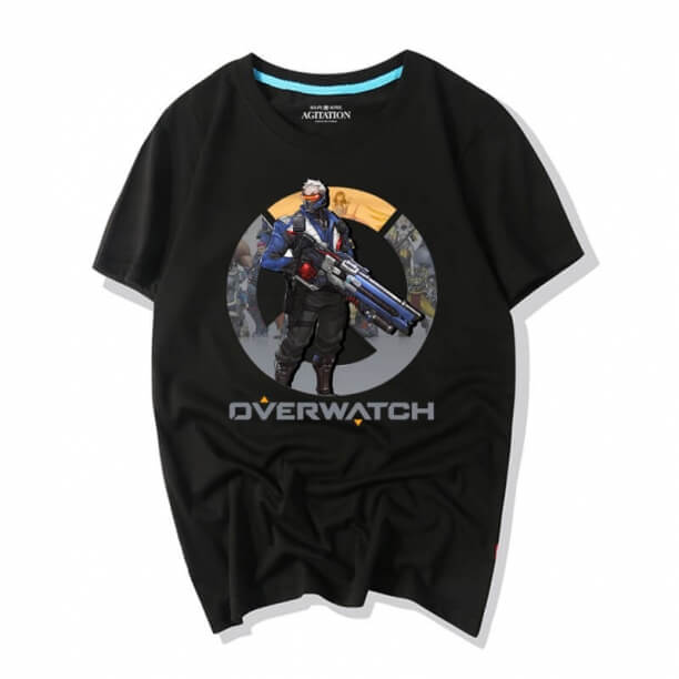  Overwatch Video Game Soldaat 76 Tee Shirts 