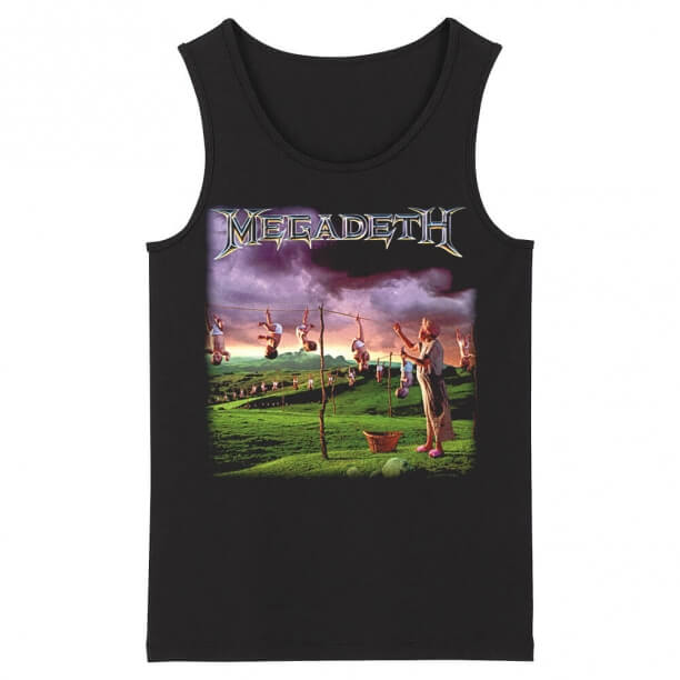 Spersonalizowane koszulki bez rękawów Megadeth Us Metal Rock Tank Tops