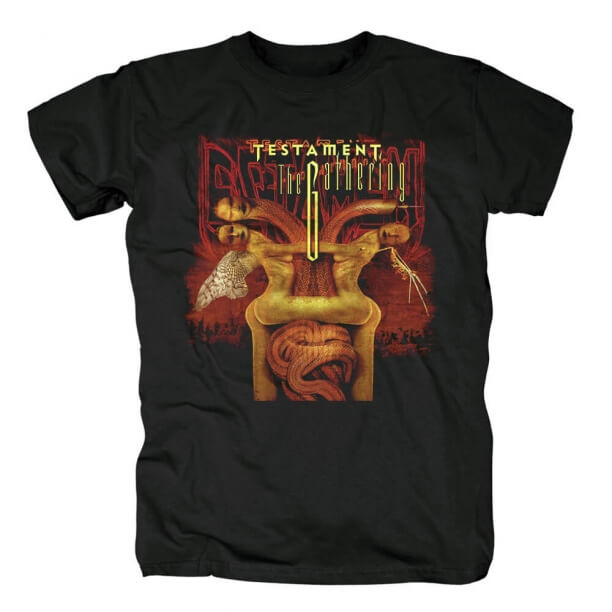 Personalizovaná testamentová kapela Shromáždění triček Metal Rock T-Shirt