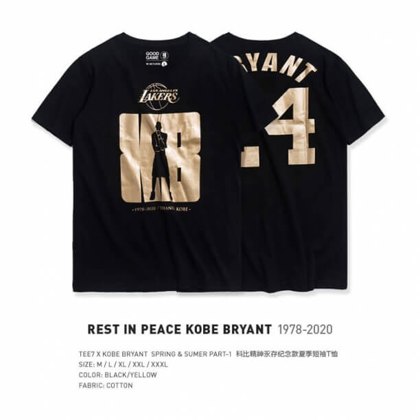 Kvalitné tričko Kobe Bryant Black Mamba T