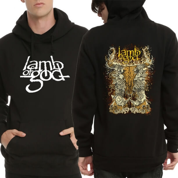 Felpa con cappuccio in metallo di qualità Lamb of God