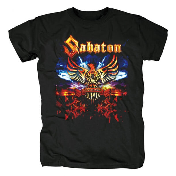 Quality Sabaton Tshirts Sweden Metal Punk Rock Band T-Shirt