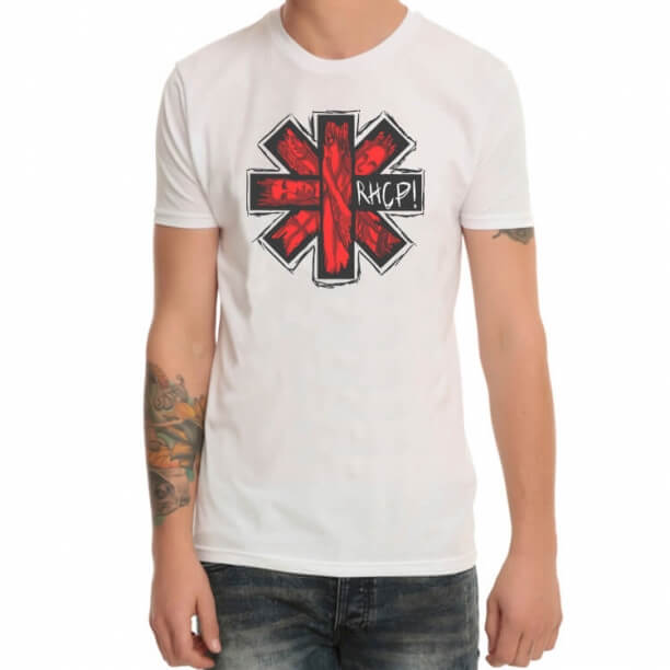 T-shirt encarnado da rocha do metal das pimentas de pimentão