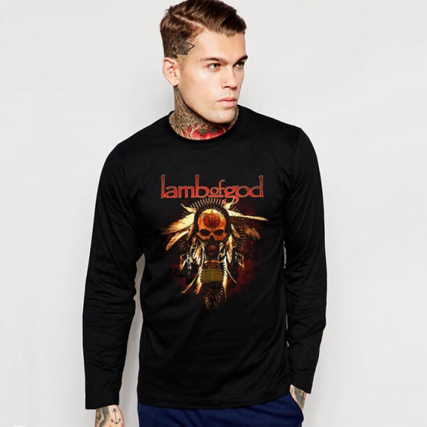 The Rock Band lam Gods Black Tsirt lange mouw