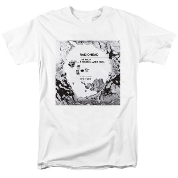 Gráfico da rocha T-shirt Radiohead uma t-camisa dada forma