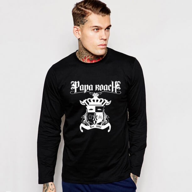 ロックミュージックチームパパ・ローチTシャツ