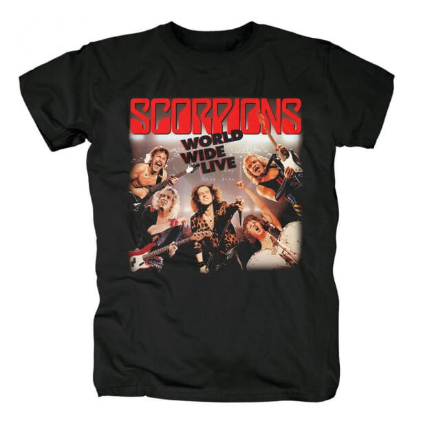 Scorpions Band Tees Německo Metal Rock T-Shirt