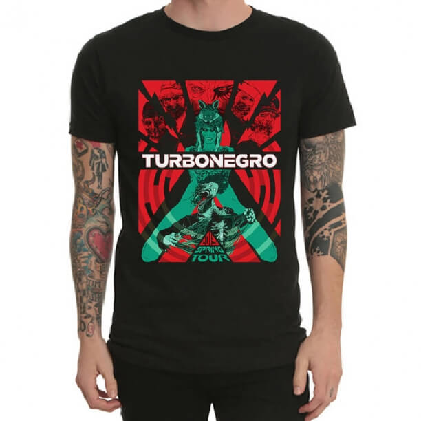 Turbo Negro Rock T-shirt Zwart Heavy Metal Tee