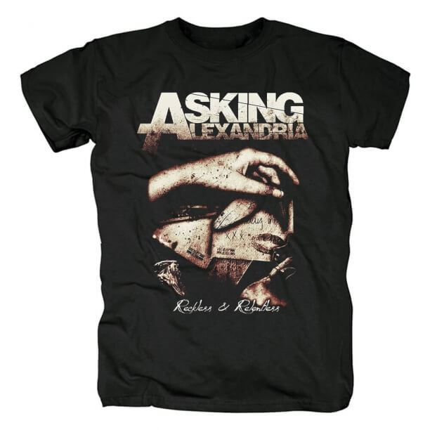 Britisches fragendes Alexandria-T-Shirt Hardrock-Metallpunk-Grafik-T-Stücke