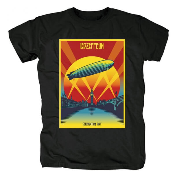 Einzigartige geführte Zeppelin-T-Shirt Country-Musik-Rock-T-Shirts
